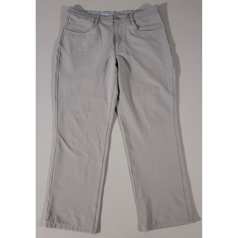 FootJoy Golf Pants Mens 34x27 Grey Athletic Fit Performance Stretch Trousers